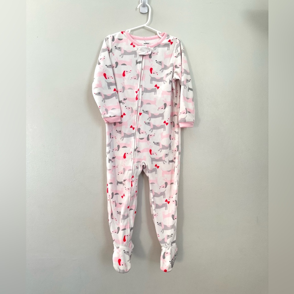 Super soft Carters Fleece footie pajamas girls size
4t